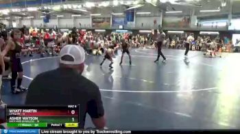 55 lbs Round 1 (10 Team) - Wyatt Martin, Little MF vs Asher Watson, Backyard Brawlers