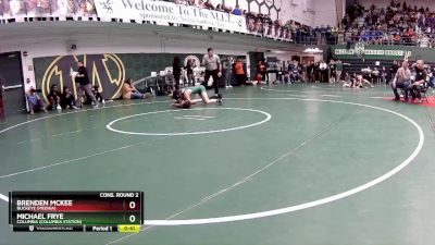 106 lbs Cons. Round 2 - Michael Frye, Columbia (Columbia Station) vs Brenden McKee, Buckeye (Medina)