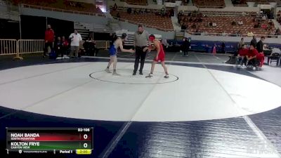 D2-106 lbs Champ. Round 1 - Kolton Frye, Canyon View vs Noah Banda, South Mountain