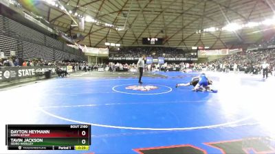 2A 138 lbs Cons. Round 1 - Dayton Heymann, North Kitsap vs Tavin Jackson, Sedro-Woolley