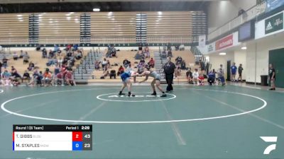 145 lbs Round 1 (6 Team) - TOMMY GIBBS, BROWNSBURG/LEGENDS OF GOLD vs MJ STAPLES, MIDWEST RTC