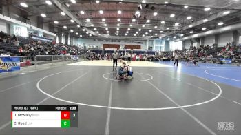 132 lbs Round 1 (3 Team) - Cooper Reed, Central Valley Academy vs Joseph McNally, Pearl River Sr HS