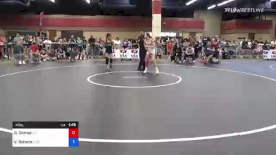 46 kg Rr Rnd 1 - Gabriella Gomez, Illinois vs Valarie Solorio, Florida