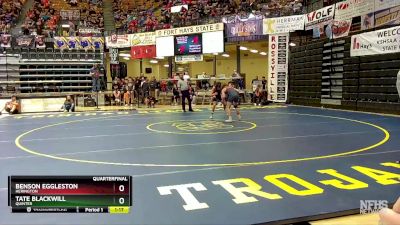 106 lbs Quarterfinal - Benson Eggleston, Herington vs Tate Blackwill, Quinter