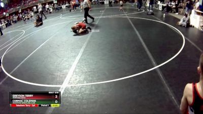 62 lbs Semifinal - Cormac Coleman, Valentine Wrestling Club vs Greyson Terry, Nebraska Boyz