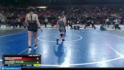 132G Cons. Round 3 - Daeja Sundquist, Syracuse Girls vs MacKenna Gallon, Wasatch Girls