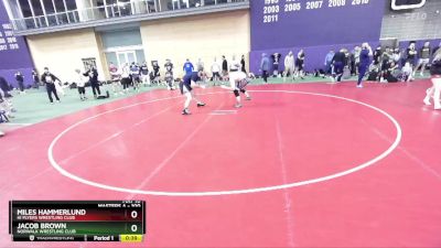 100 lbs Round 1 - Jacob Brown, Norwalk Wrestling Club vs Miles Hammerlund, Hi Flyers Wrestling Club