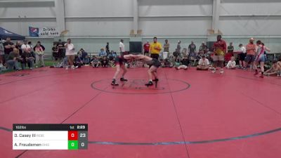 102 lbs Round 2 - Daniel Casey III, Rebellion vs Aj Freudemen, Ohio Gold 24K