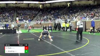 D2-144 lbs 1st Place Match - Louden Stradling, Gaylord HS vs CJ Poole, Lowell HS