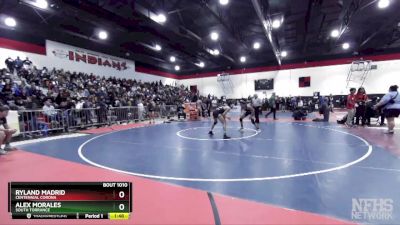 113 lbs Champ. Round 1 - Alex Morales, South Torrance vs Ryland Madrid, Centennial Corona