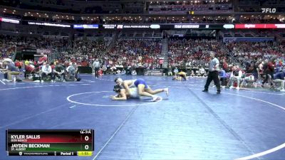 1A-215 lbs Champ. Round 1 - Kyler Sallis, Don Bosco vs Jayden Beckman, St. Albert