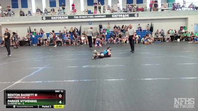 72 lbs Finals (8 Team) - Parker Nywening, Glasgow WA vs Benton Bassett III, West Forsyth WC