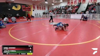 106 lbs Cons. Round 3 - Joslyn Corral, Dana Hills vs April Godinez, El Toro