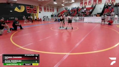 170 lbs Quarterfinal - Tatiana Chavarin, Ayala vs Olivia Rodriguez, Centennial Corona