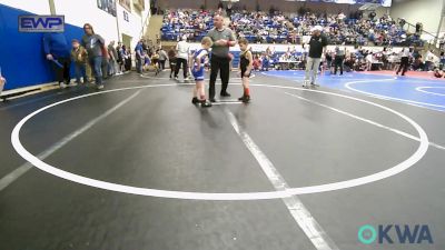 55 lbs Quarterfinal - Paxton Hattaway, Pryor Tigers vs Sawyer Simpson, Salina Wrestling Club