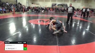 100 lbs Cons. Round 3 - Ezekiel Rodrigues, Wayzata vs David Bilhorn, Milton Monster Wrestling Club