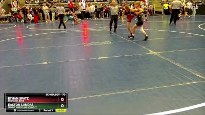 70 lbs Round 2 - Ethan Spatz, Nebraska Boyz vs Easton Landas, Sebolt Wrestling Academy