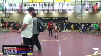 63 lbs Round 1 - Beckett Moyer, Moyer Elite Wrestling vs Thomas Rohner, Big Game Wrestling Club