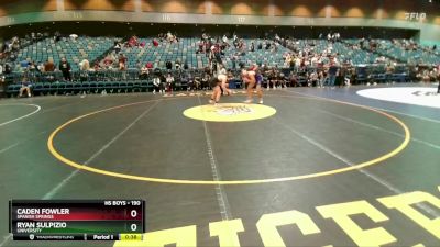 190 lbs Cons. Round 4 - Ryan Sulpizio, University vs Caden Fowler, Spanish Springs