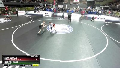 70 lbs Champ. Round 1 - Jace Jordan, Vacaville Wrestling Club vs Quintin Faull, California