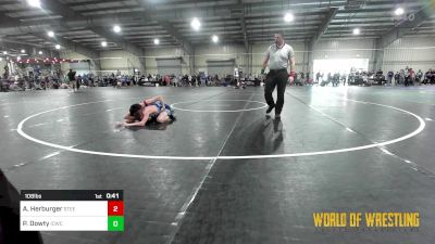 108 lbs Consi Of 32 #2 - Alex Herburger, Steel City Relaoded vs Patrick Dowty, Indian Creek Wrestling Club