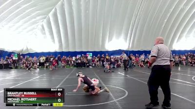 60 lbs Quarterfinal - Michael Rotsaert, Westshore vs Brantley Russell, Unattached