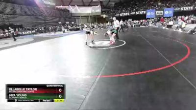 Girls 1B/2B/1A/2A 115 Quarterfinal - Mya Young, Klahowya (Girls) vs Ellabelle Taylor, Rogers (Spokane) (Girls)