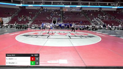 121 lbs Consy Rd Ii - Cash Diehl, Clearfield vs Caden Snyder, Warrior Run