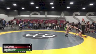 105 lbs Round 1 (8 Team) - Conner Whitely, Minions Black (GA) vs Wyatt Kimble, CP Wrestling Academy