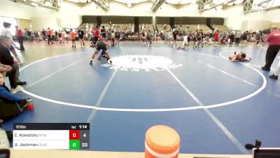 101 lbs Rr Rnd 6 - Evan Kowalsky, Maine Trappers vs Antoine Jackman, Doughboy