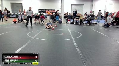 68 lbs Round 1 (8 Team) - Connor Clark, Mayfield Mat Academy vs Cole Kokinda, Xtreme Team