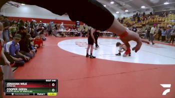 72-75 lbs Round 5 - Jonahan Wilk, Eaton WC vs Cooper Geesn, Platte Valley Jr. Wrestling