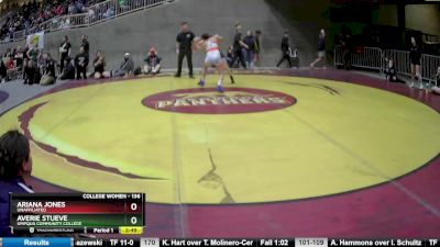 136 lbs Quarterfinal - Averie Stueve, Umpqua Community College vs Ariana Jones, Unaffiliated