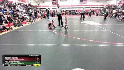 45-50 lbs Quarterfinal - Boden Curry, Carrollton Youth Wrestling vs Melanie Varns, Butler Youth Wrestling Club