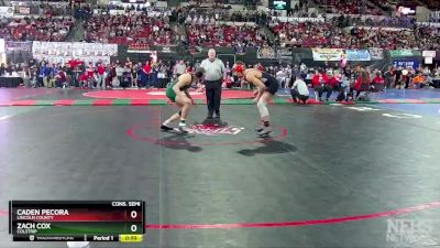 Cons. Semi - Caden Pecora, Lincoln County vs Zach Cox, Colstrip