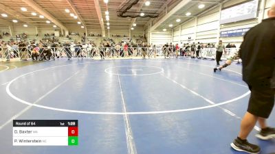 160 lbs Round Of 64 - Dustin Baxter, WA vs Pete Winterstein, NC