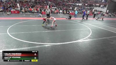 66 lbs Champ. Round 2 - Collin Ysquierdo, Askren Wrestling Academy vs Eastyn Volkman, Shiocton