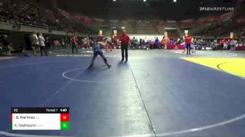 112 lbs 1st Place Match - Bk Martinez, Ayala Smash vs Amaya Yoshizumi, Swamp Monsters Wrestling Club