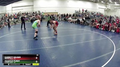 195 lbs Semis & 1st Wrestleback (8 Team) - Maximus Purdy, Illinois Gold vs Garrett Deuser, Indiana Gold