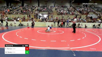 57 lbs Round Of 16 - Tony Ramos, Cambridge Bears Youth Wrestling vs Wyatt Nicely, Dendy Trained Wrestling