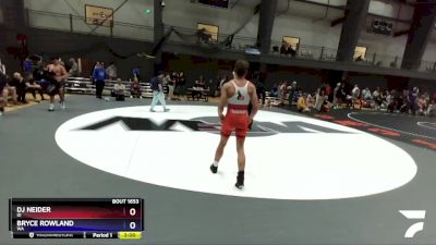 144 lbs Cons. Round 5 - Dj Neider, ID vs Bryce Rowland, WA