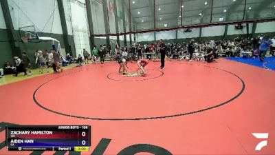 106 lbs Cons. Semi - Zachary Hamilton, WA vs Aiden Han, CA