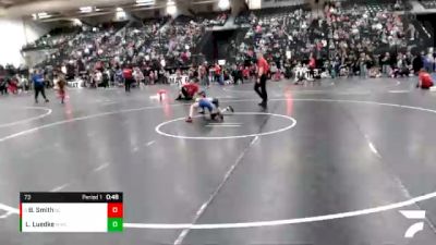 73 lbs Semifinal - Blake Smith, Bear Cave vs Link Luedke, Wray Wrestling Club