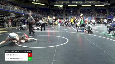 105 lbs Rd 4 - Consi Of 8 #1 - Michael Brady, Council Rock South vs Hunter Ammerman, Glendale