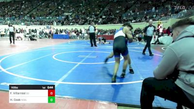 110 lbs Consi Of 16 #1 - Fabian Villarreal, Duncan Demons vs Henry Cook, Noble MS