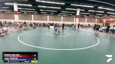 65-66 lbs Round 2 - Kahiau Gigi Leal, Spring Klein Wrestling Club vs Daisy Rosales, Silverback Wrestling Forth Worth