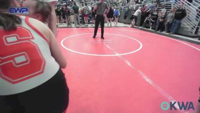 43 lbs Rr Rnd 3 - Evelyn Shimonek, Pawhuska Elks Takedown vs Ayva Al-Qahtani, Wyandotte Youth Wrestling