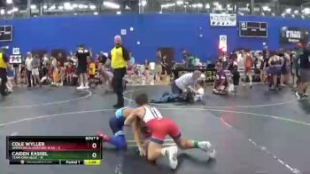 85 lbs Finals (8 Team) - Caiden Kassel, Team Iowa Blue vs Cole Wyller, American Gladiators-Blue