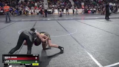 64 lbs Semifinal - Lane Faunce, SlyFox Wrestling Academy vs Breck Simon, Hays