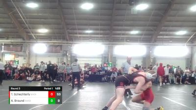 130 lbs Round 3 - Tom Schechterly, Mat Assassins vs Aric Braund, Askren WA Black